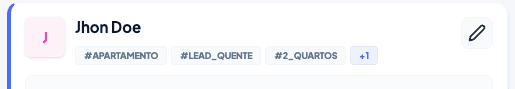 Detalhe das tags do cliente